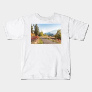 Hiking the Kettle Valley Rail Trail in October Kids T-Shirt